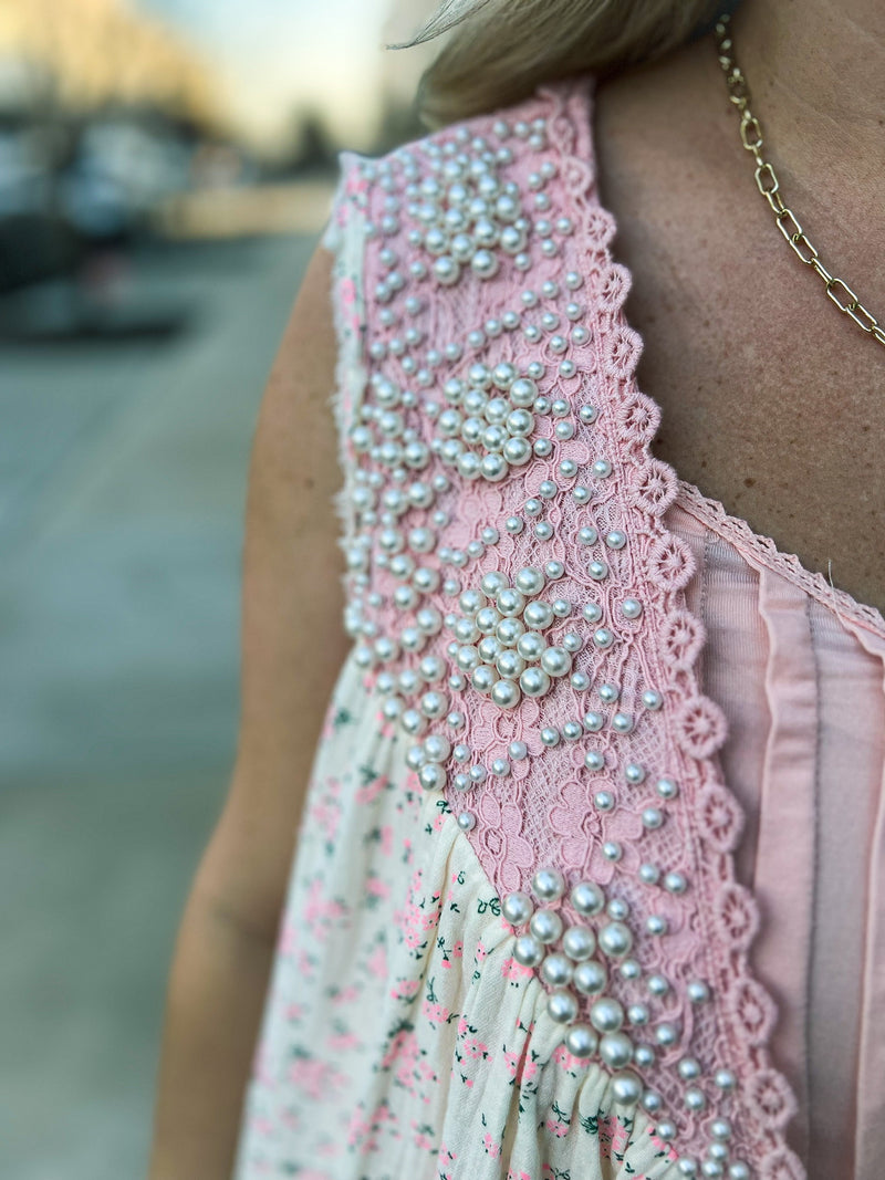 Pol Floral Beaded Vest