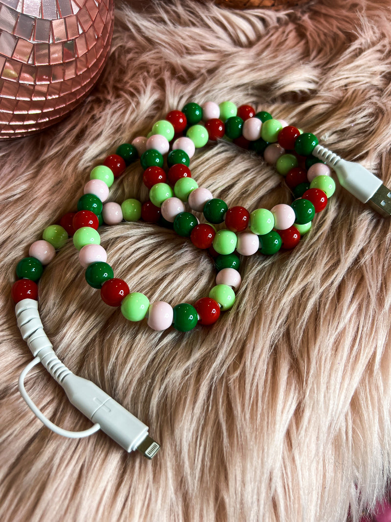 Christmas Beaded Chargers