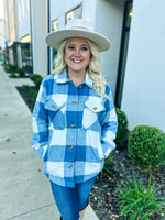 Blue Plaid Shacket