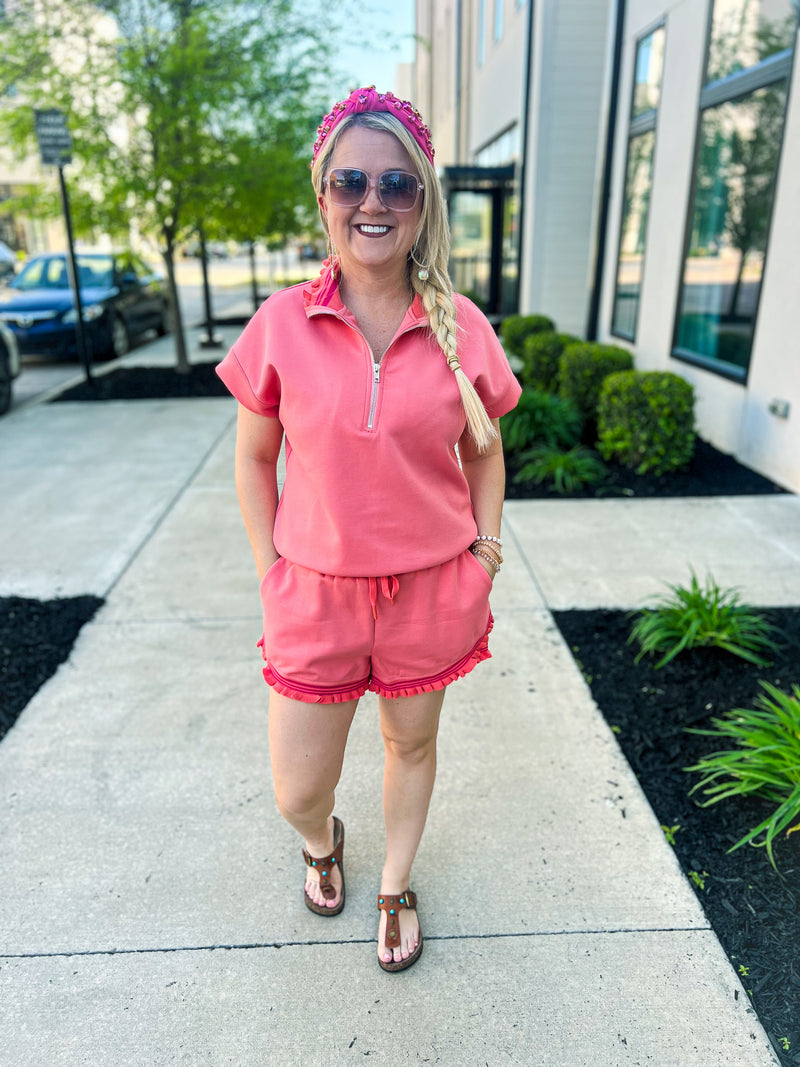 Orange Striped Top-Umgee
