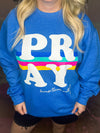 Pray Sweatshirt-Blue