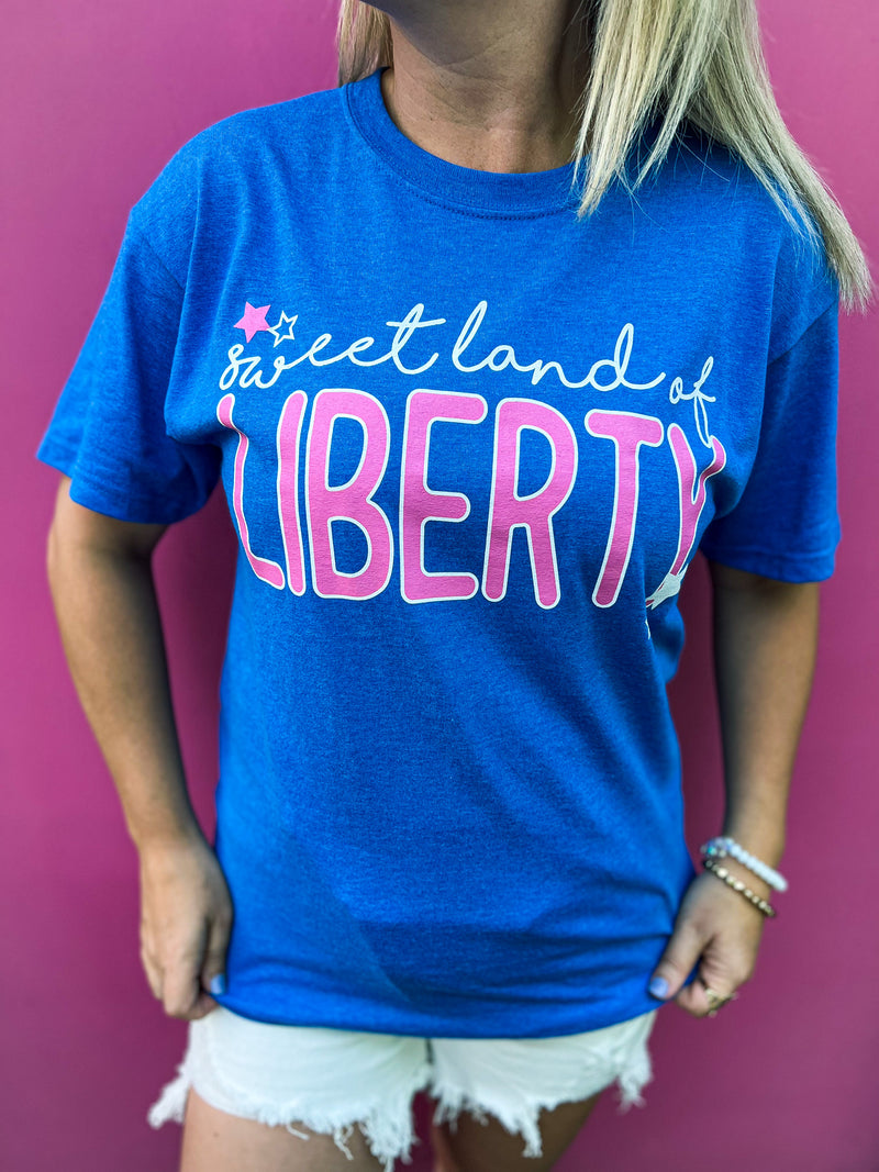 Blue Liberty Tee