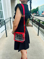 Clear Gameday Bag-Red