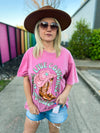 Long Live Cowgirls Tee-Pink