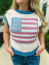 Sleeveless USA Plaid Sweater