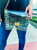 Gold Studded Gameday Purse