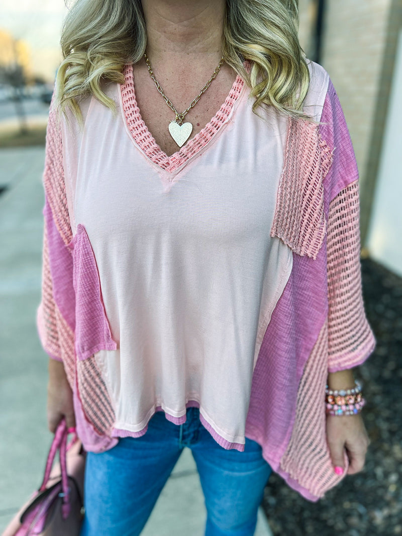 POL Blush Jersey Top