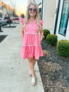 Pink Ruffle Dress