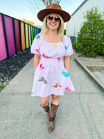 Pink Cowboy Hat Dress