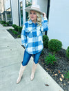 Blue Plaid Shacket