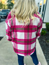 Pink & Brown Plaid Shacket