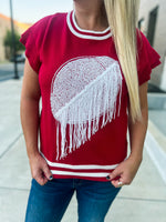 Gameday Football Fringe Sweater