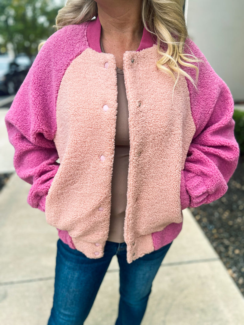 Pink Fleece Jacket