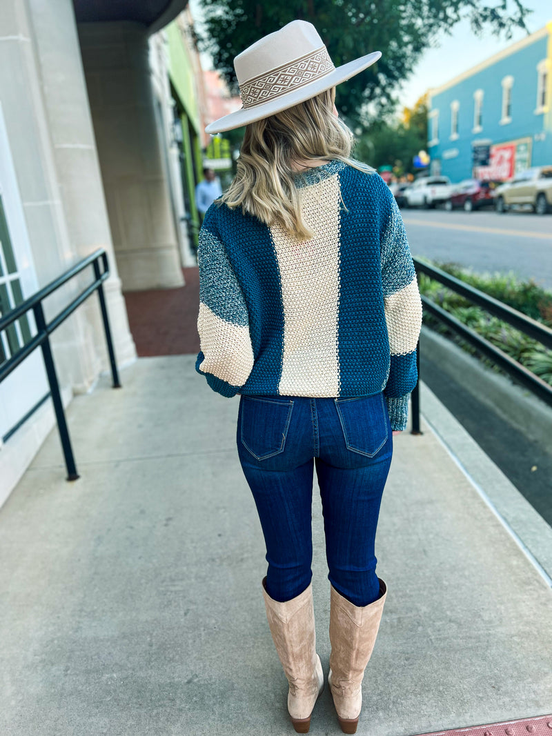 Blue Knit Sweater