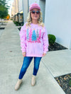 Pink Christmas Tree Sweatshirt