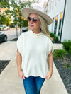 Creme Poncho Top