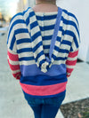 Bibi Lavender Striped Hoodie