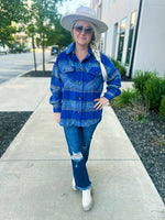 Blue Plaid Shacket