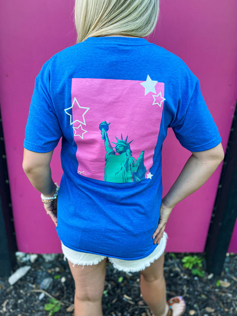Blue Liberty Tee