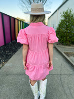 Pink Sequin Star Dress