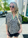 Leopard Print Dolman Top