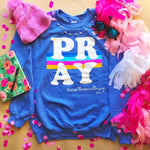 Pray Sweatshirt-Blue