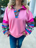 Bibi Aztec Pink Top