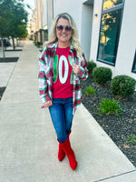 Red & Green Plaid Shacket