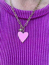 Large Heart Star Necklace