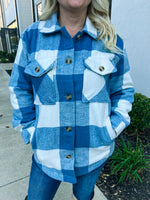 Blue Plaid Shacket