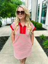 Red Striped She & Sky Dress
