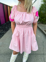 Pink Cowboy Sequin Dress