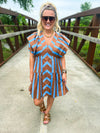 Brown Striped Dress