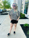 Leopard Print Dolman Top