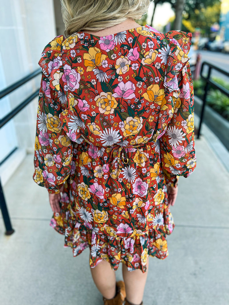Rust Autumn Dress