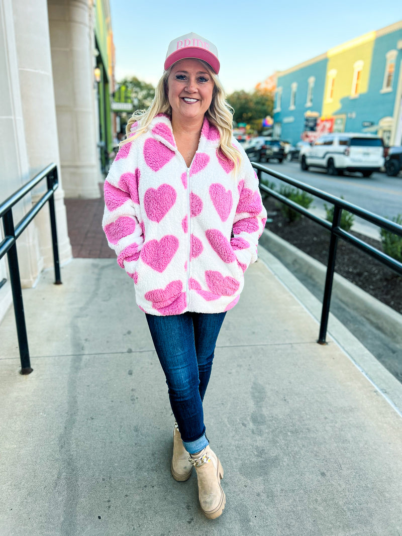 Pink Heart Hoodie