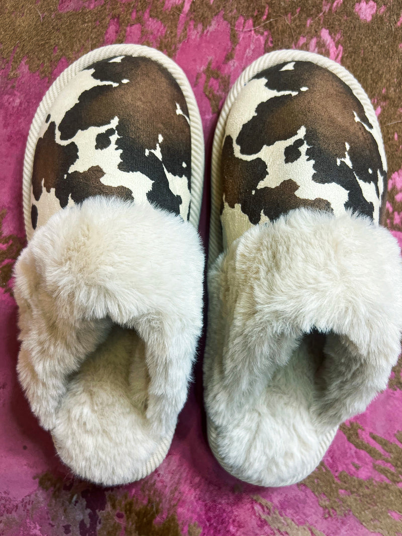 Cowprint CC Slippers