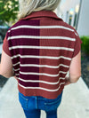 Chestnut Striped Blouse