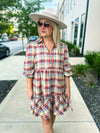 Plaid Creme Dress