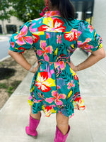 Jade Floral Dress-Jodifl