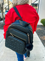 The Maggie Black Heart Purse