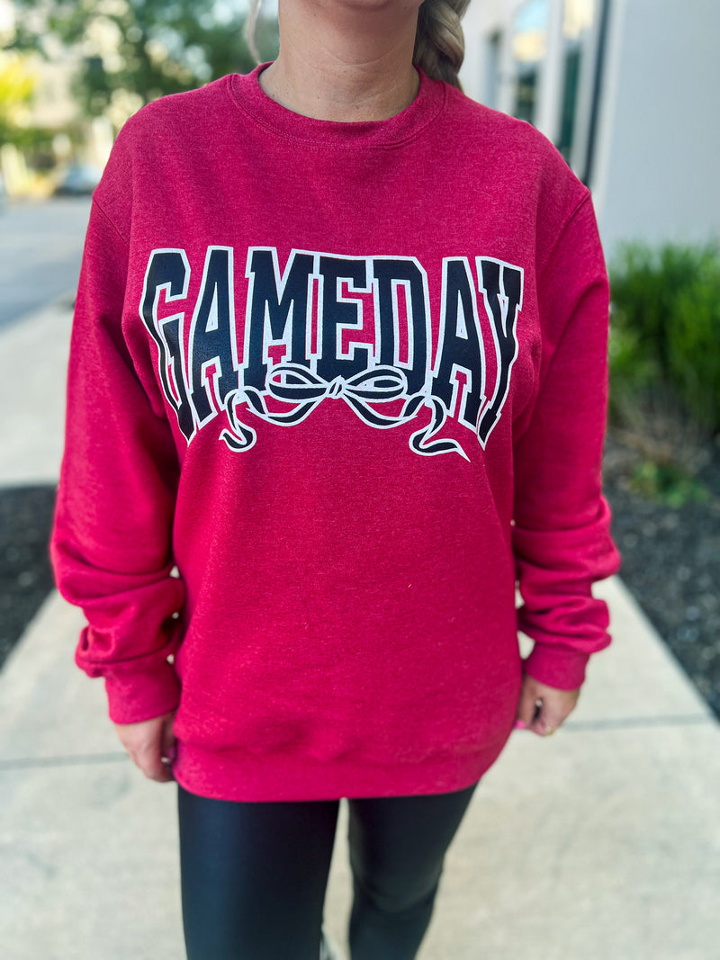 Red Bow Gameday Sweatshirt