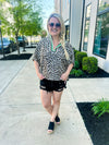 Leopard Print Dolman Top