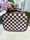 Brown Checkered Bag