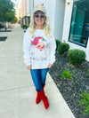 Santa Rhinestone Sweatshirt