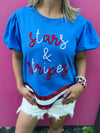 Stars & Stripes Sequin Top