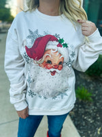 Santa Rhinestone Sweatshirt