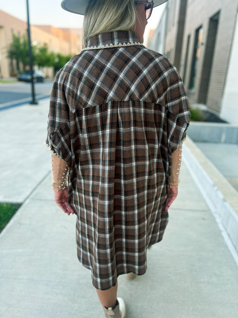 Plaid Fall Dress-Entro