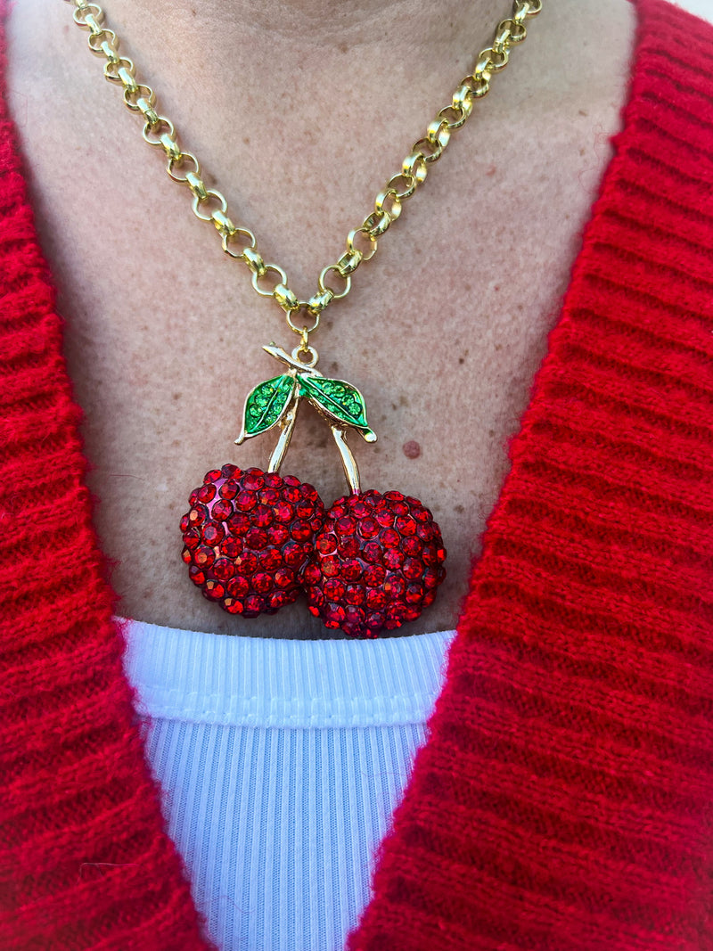 Red Cherry Necklace