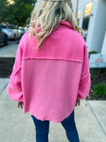 Pink Knit Thermal Top